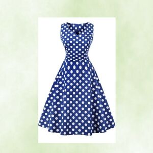 Blue Polka Dot Dress